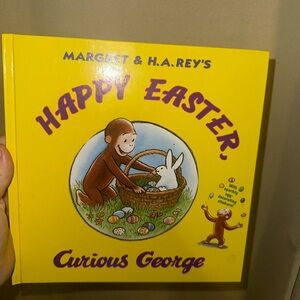 VTG 2010  Happy Easter, Curious George by Margret & H.A. Rey hard cover EUC